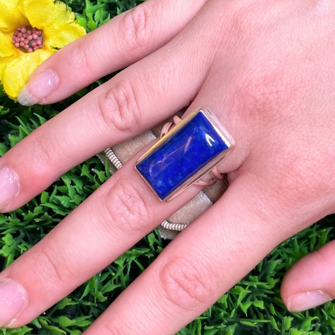 Bague Argent Lapis Lazuli #33 - Image 2