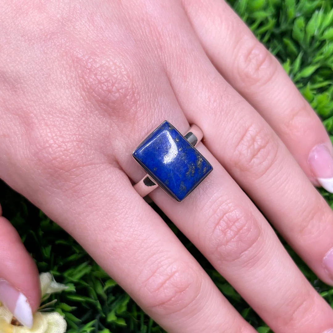 Bague Argent Lapis Lazuli #55 - Image 2