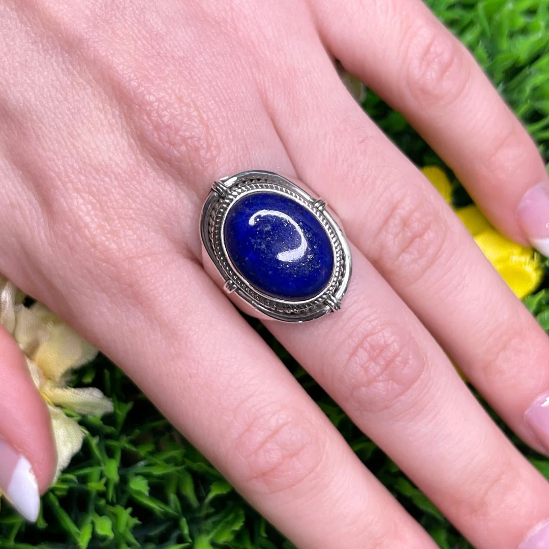 Bague Argent Lapis Lazuli #74 - Image 2