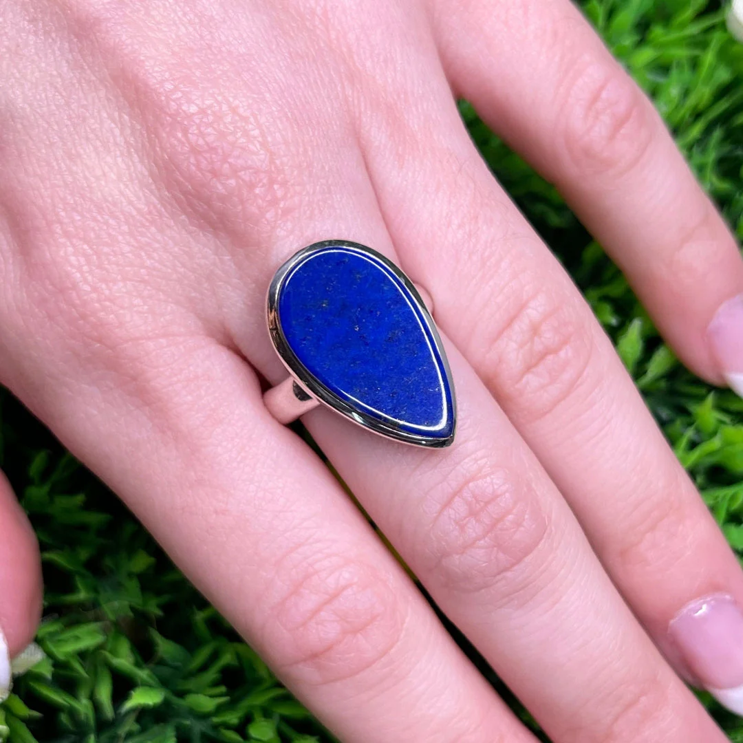 Bague Argent Lapis Lazuli #80 - Image 2