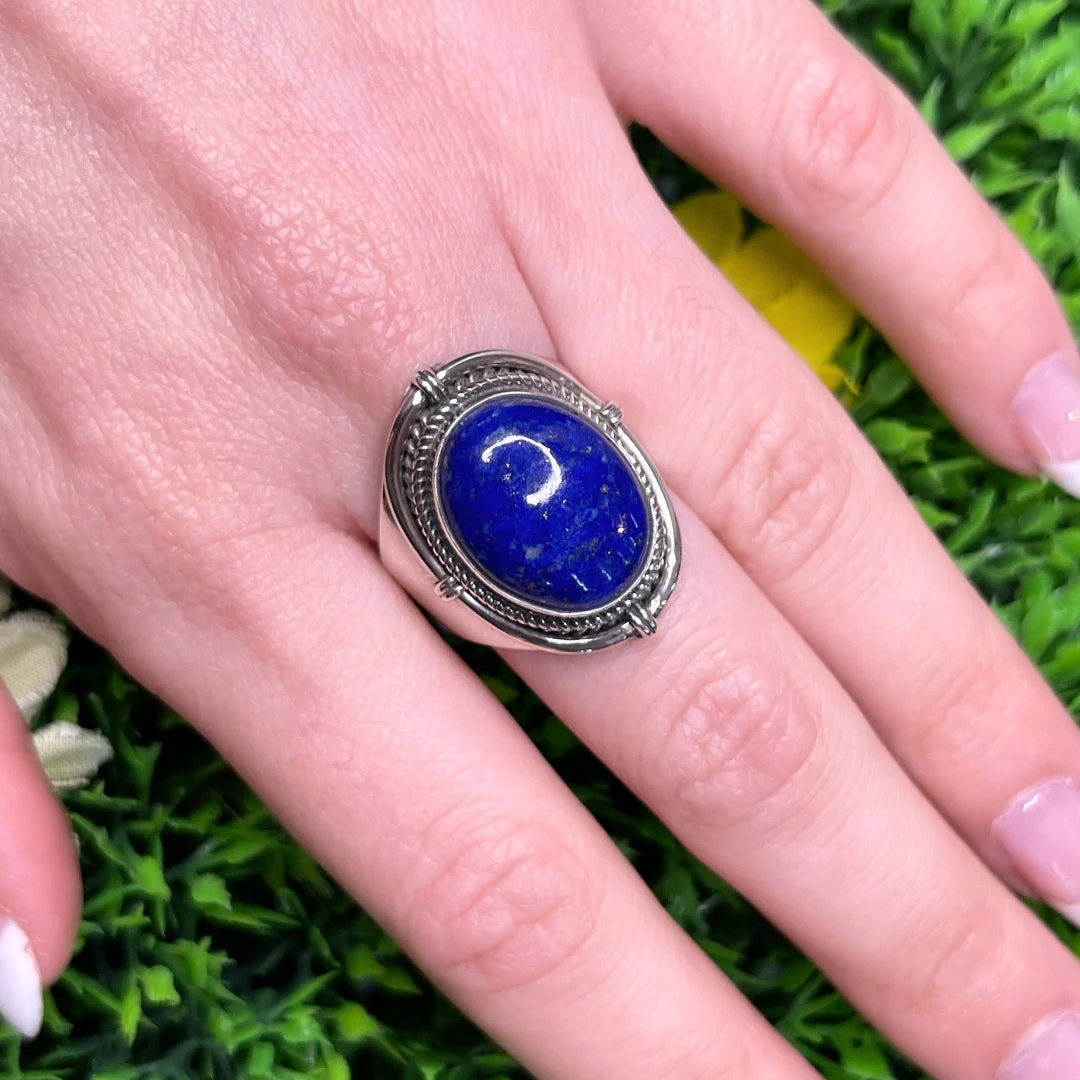 Bague Argent Lapis Lazuli #95 - Image 2