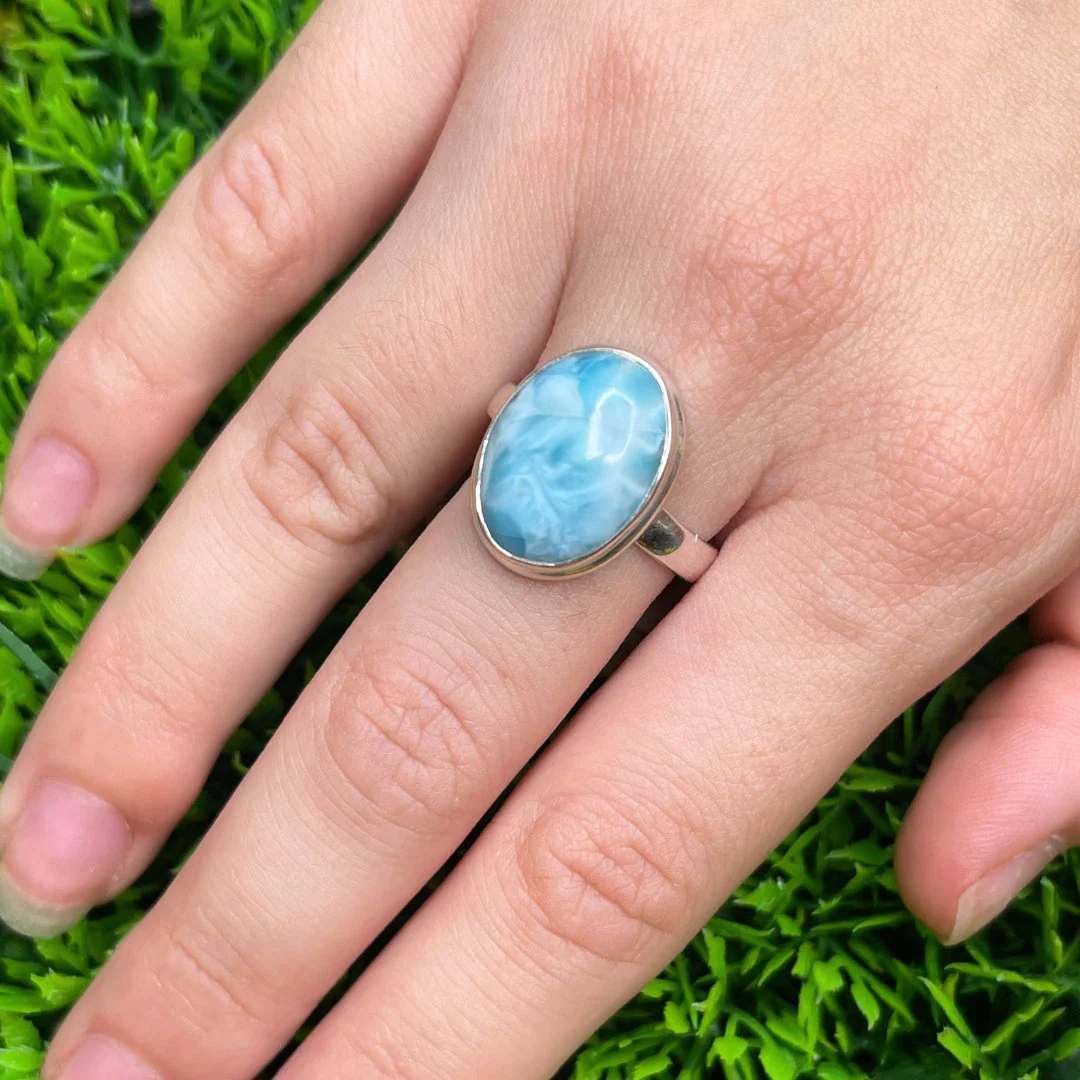 Bague Argent Larimar #104 - Image 2