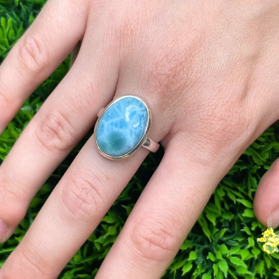 Bague Argent Larimar #105 - Image 2