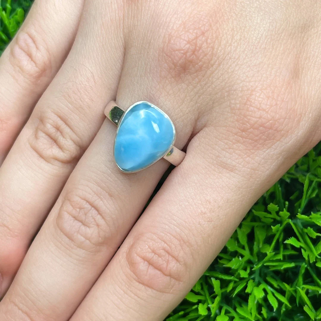 Bague Argent Larimar #106 - Image 2