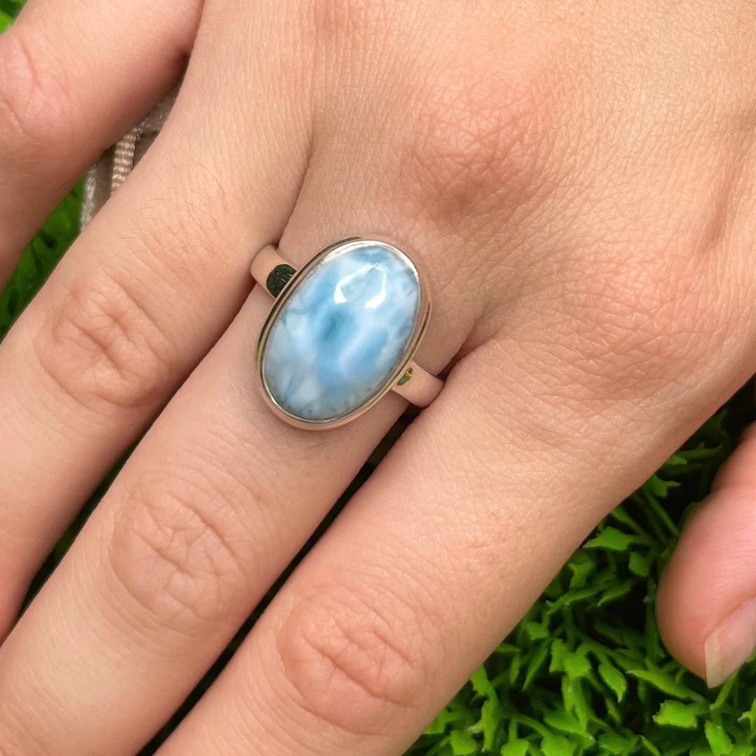 Bague Argent Larimar #108 - Image 2