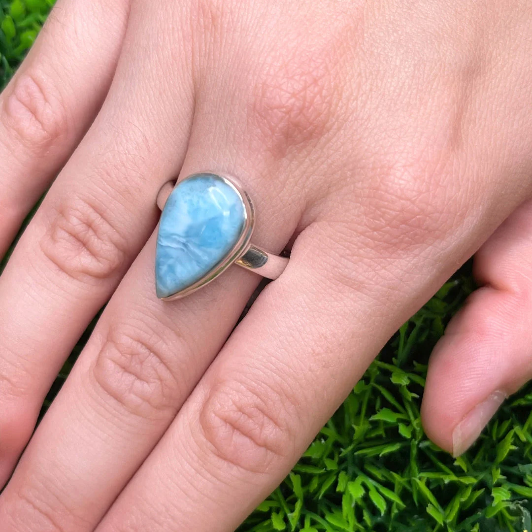 Bague Argent Larimar #116 - Image 2