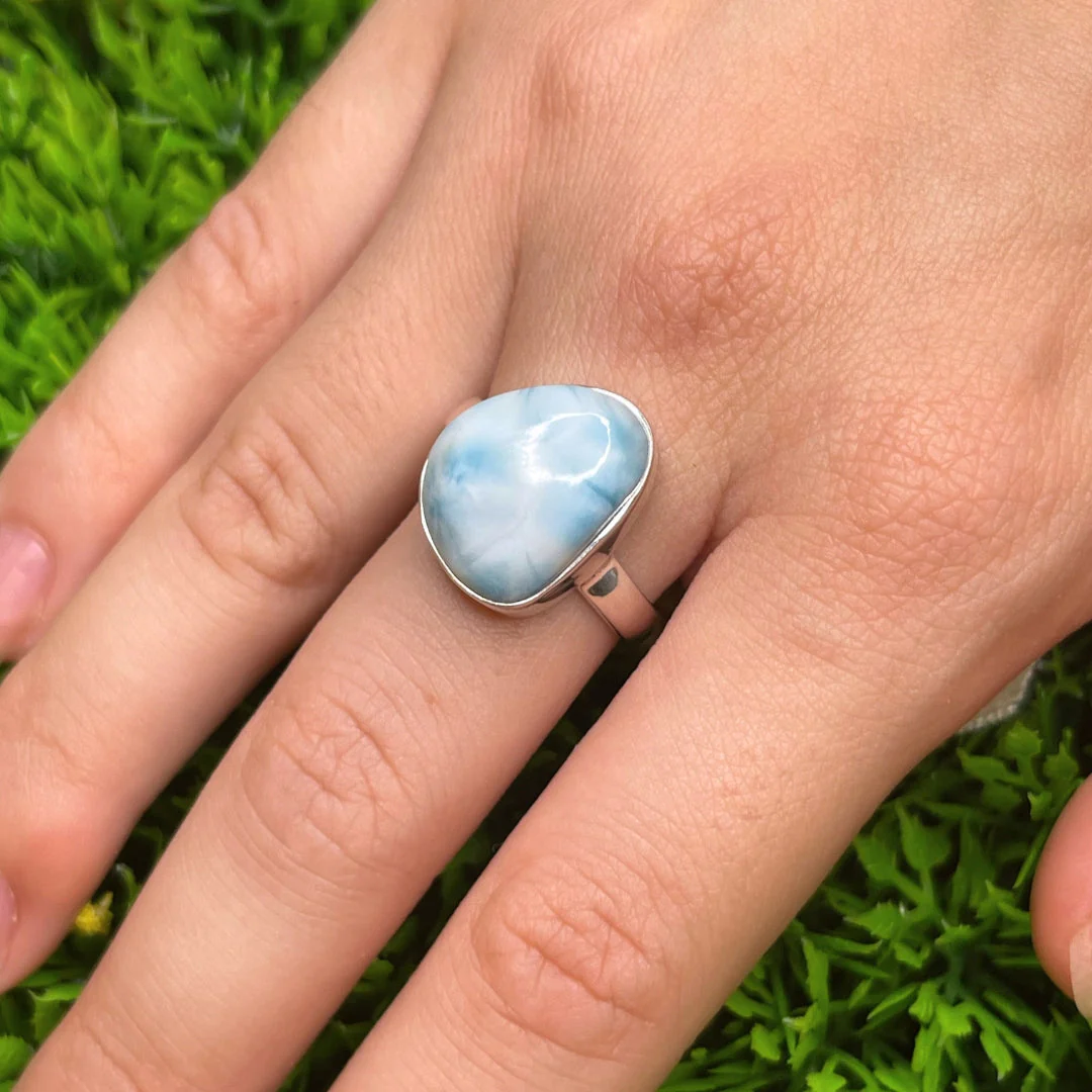 Bague Argent Larimar #120 - Image 2