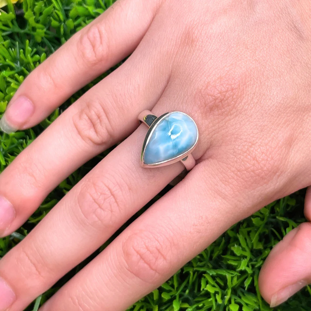 Bague Argent Larimar #123 - Image 2