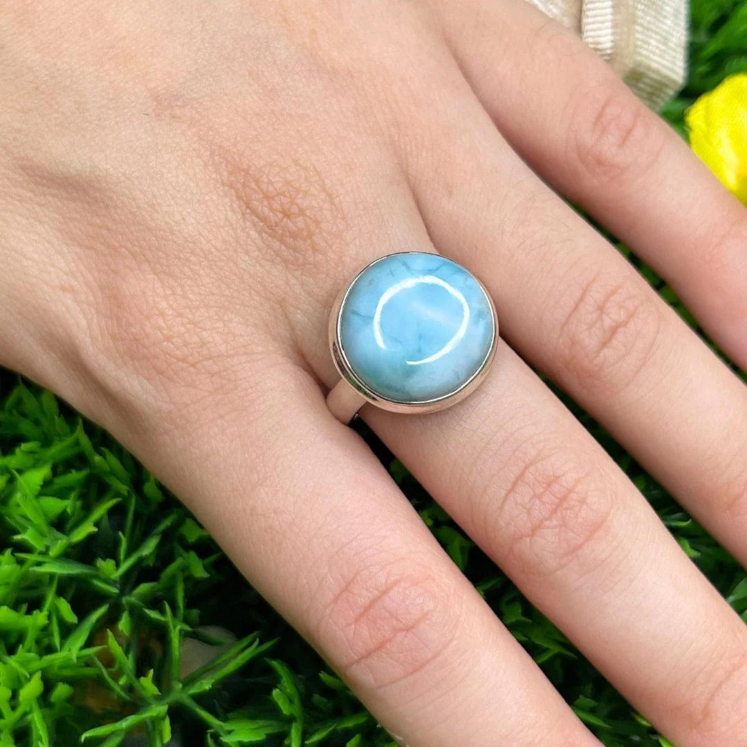 Bague Argent Larimar #25 - Image 2