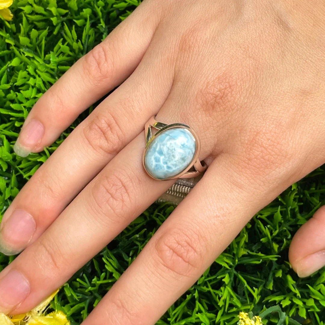 Bague Argent Larimar #45 - Image 2