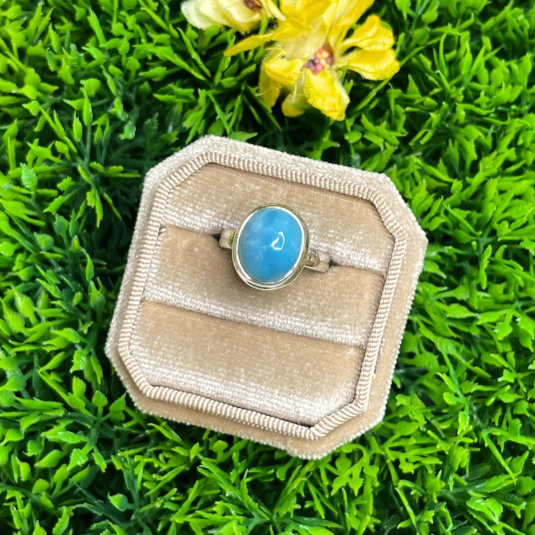 Bague Argent Larimar #52 - Image 2