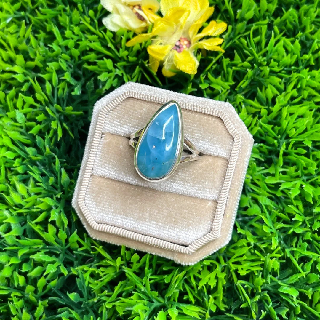 Bague Argent Larimar #55 - Image 2