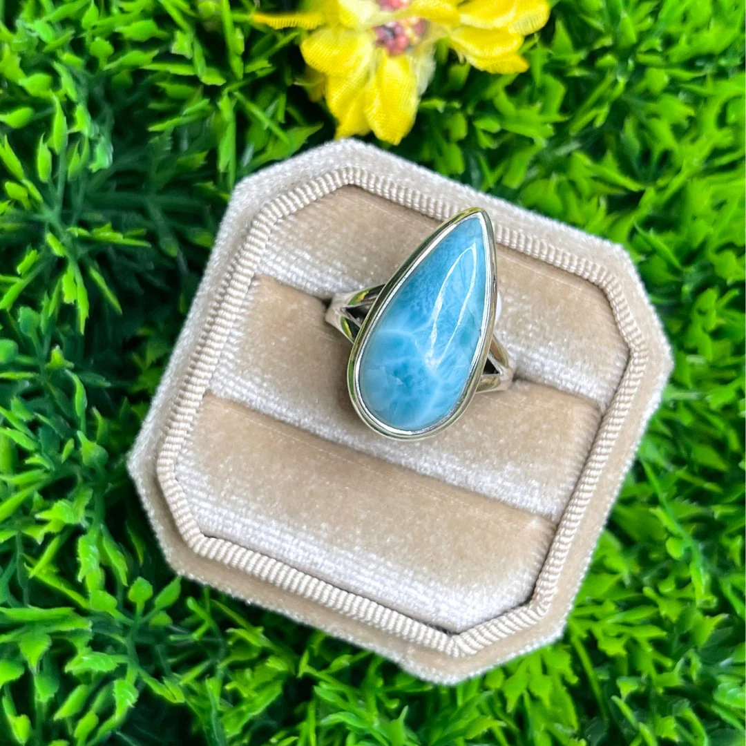 Bague Argent Larimar #73 - Image 2