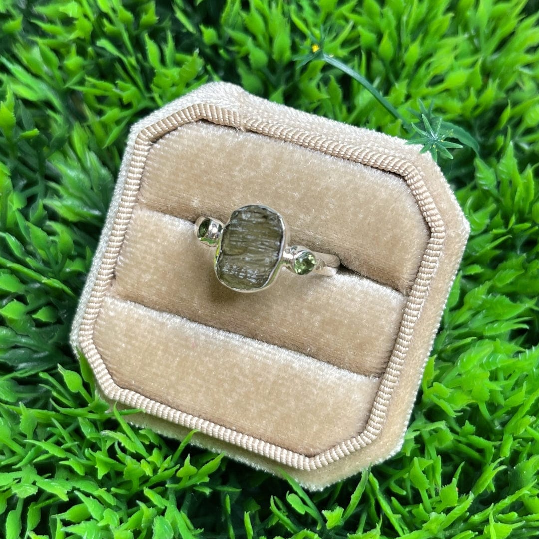 Bague Argent Moldavite #11 - Image 2