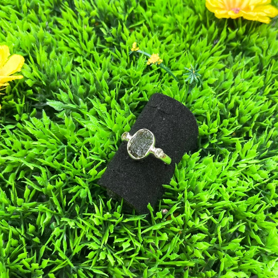 Bague Argent Moldavite #9 - Image 2