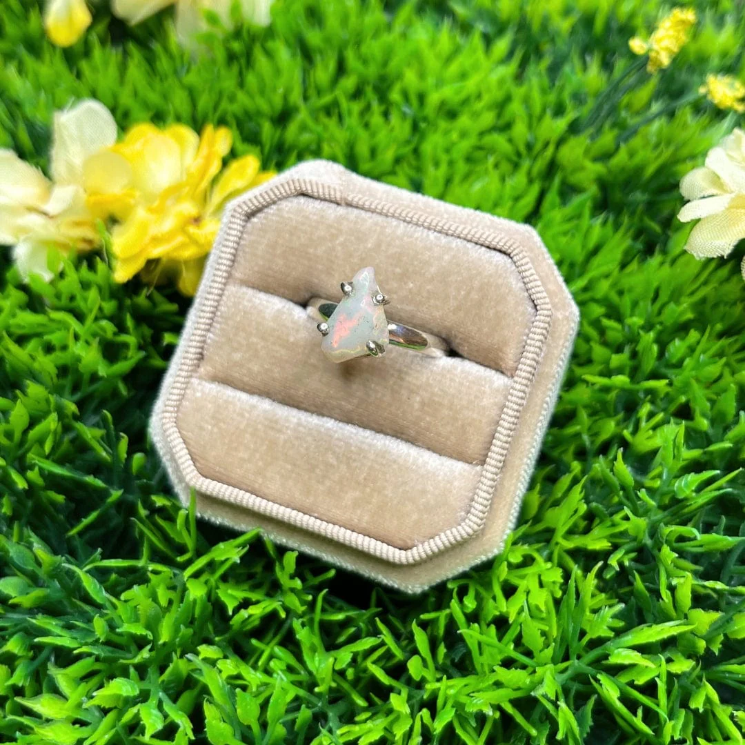 Bague Argent Opale d'Ethiopie #20 - Image 2