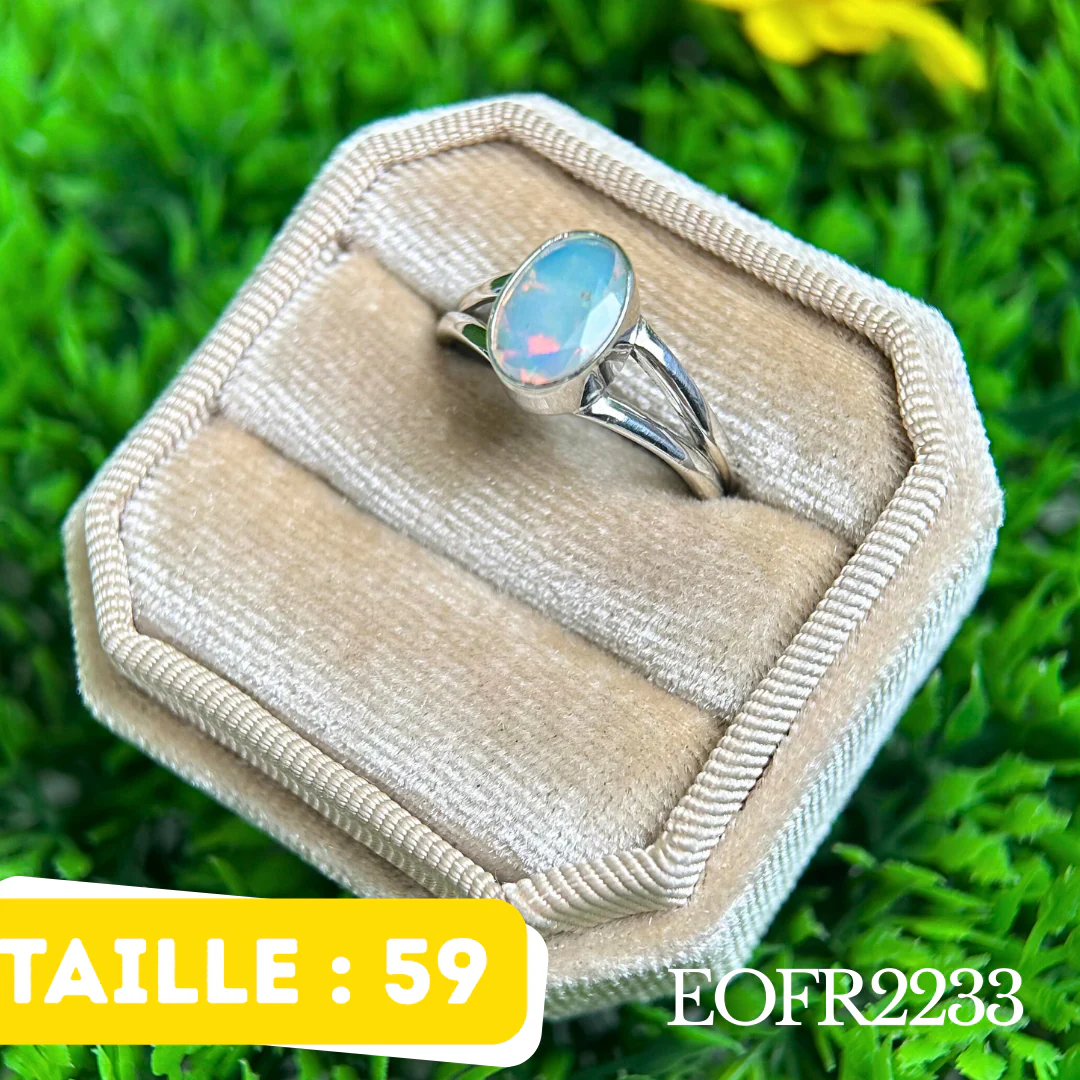 Bague Opale Éthiopienne #EOFR2233