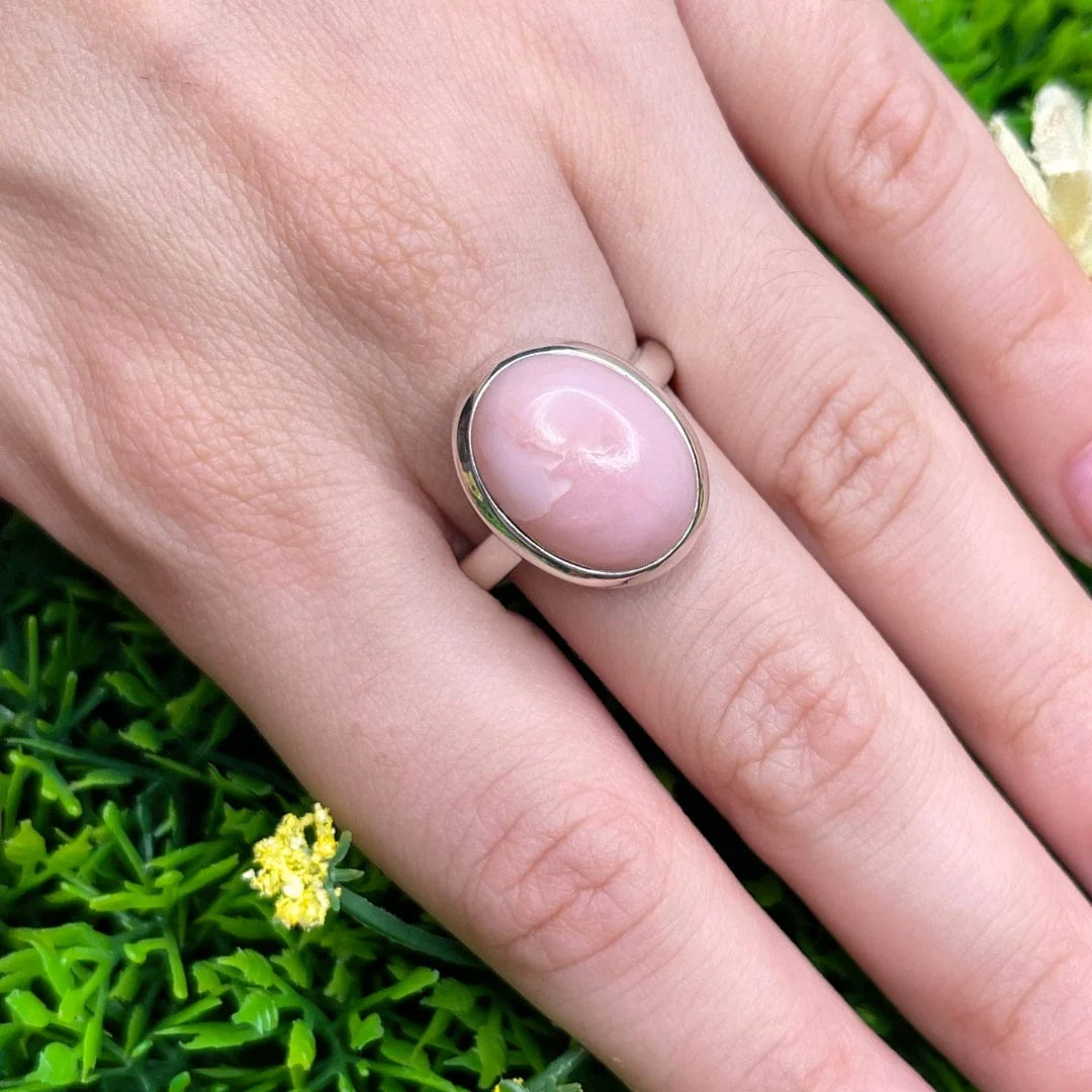 Bague Argent Opale Rose #31 - Image 2