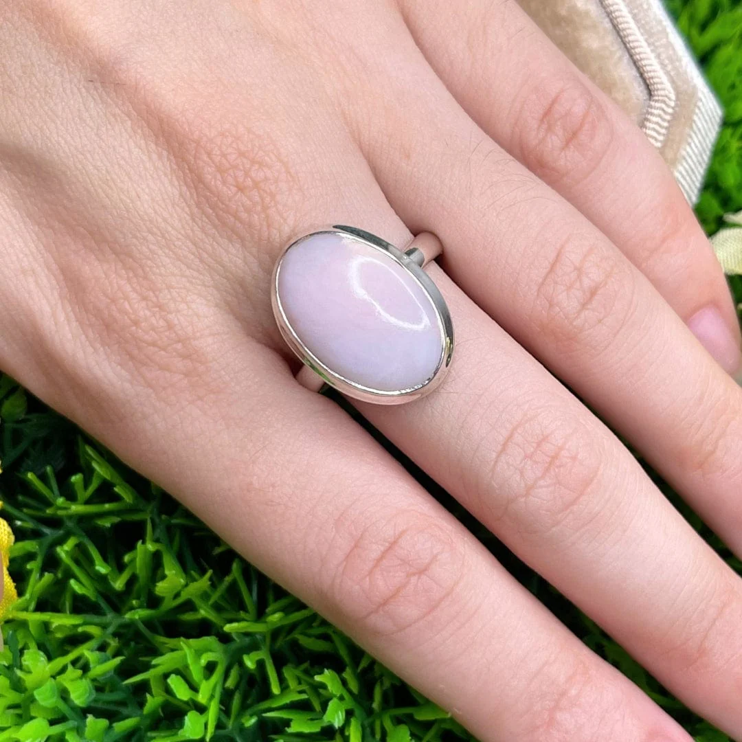 Bague Argent Opale Rose #45 - Image 2