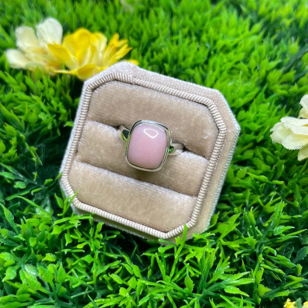 Bague Argent Opale Rose #47 - Image 2