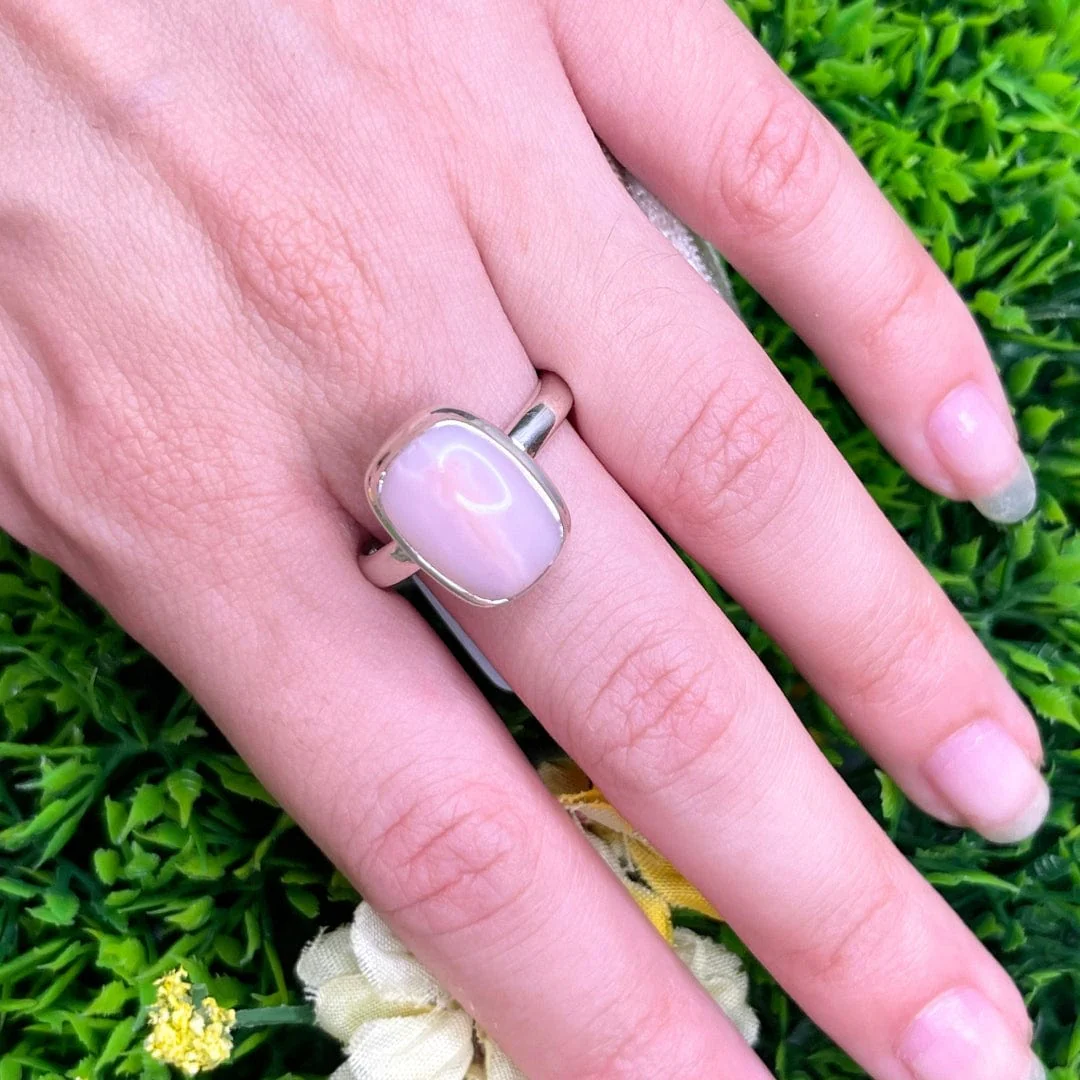 Bague Argent Opale Rose #57 - Image 2