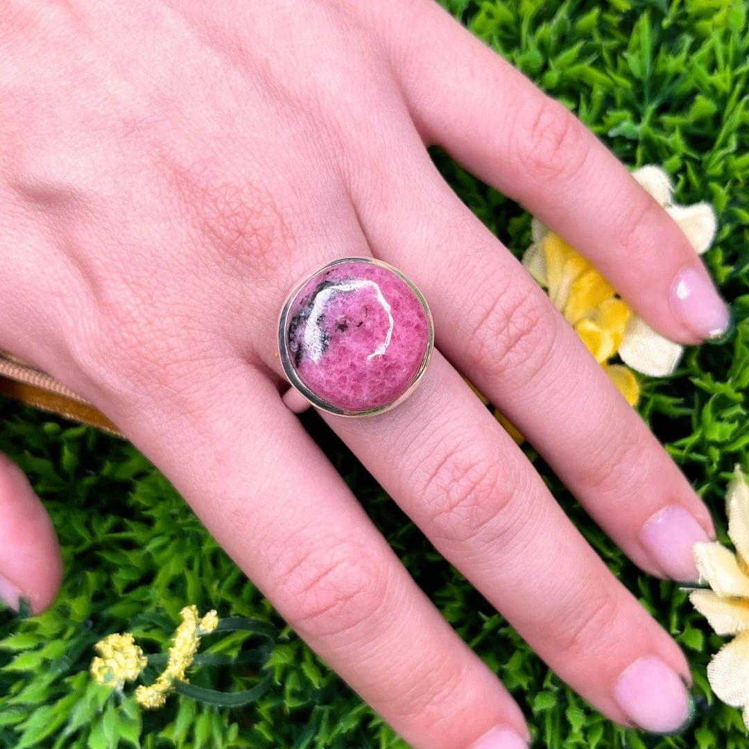Bague Argent Rhodonite Australienne #23 - Image 2