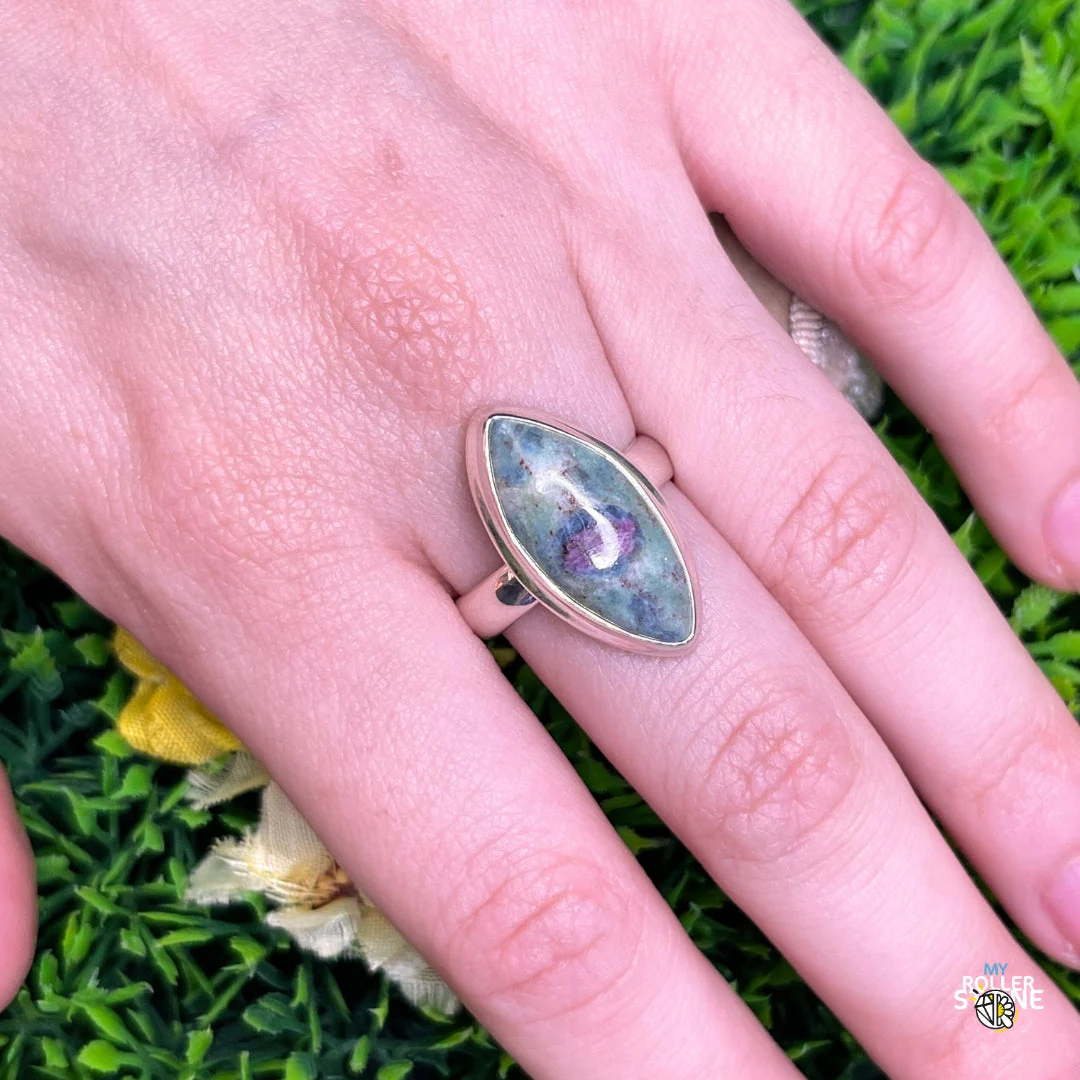 Bague Argent Rubis Fuchsite #12 - Image 2