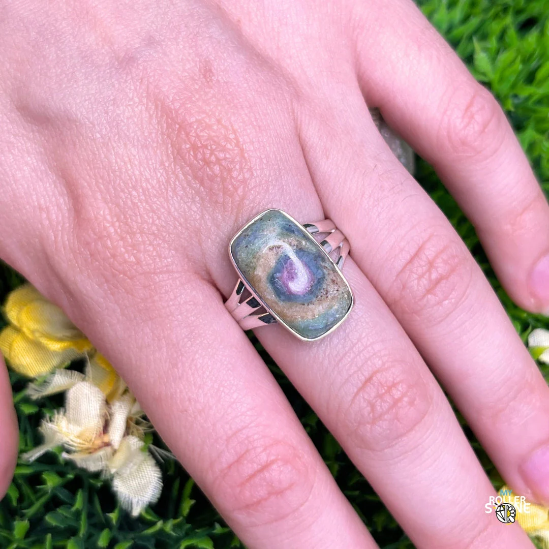 Bague Argent Rubis Fuchsite #21 - Image 2