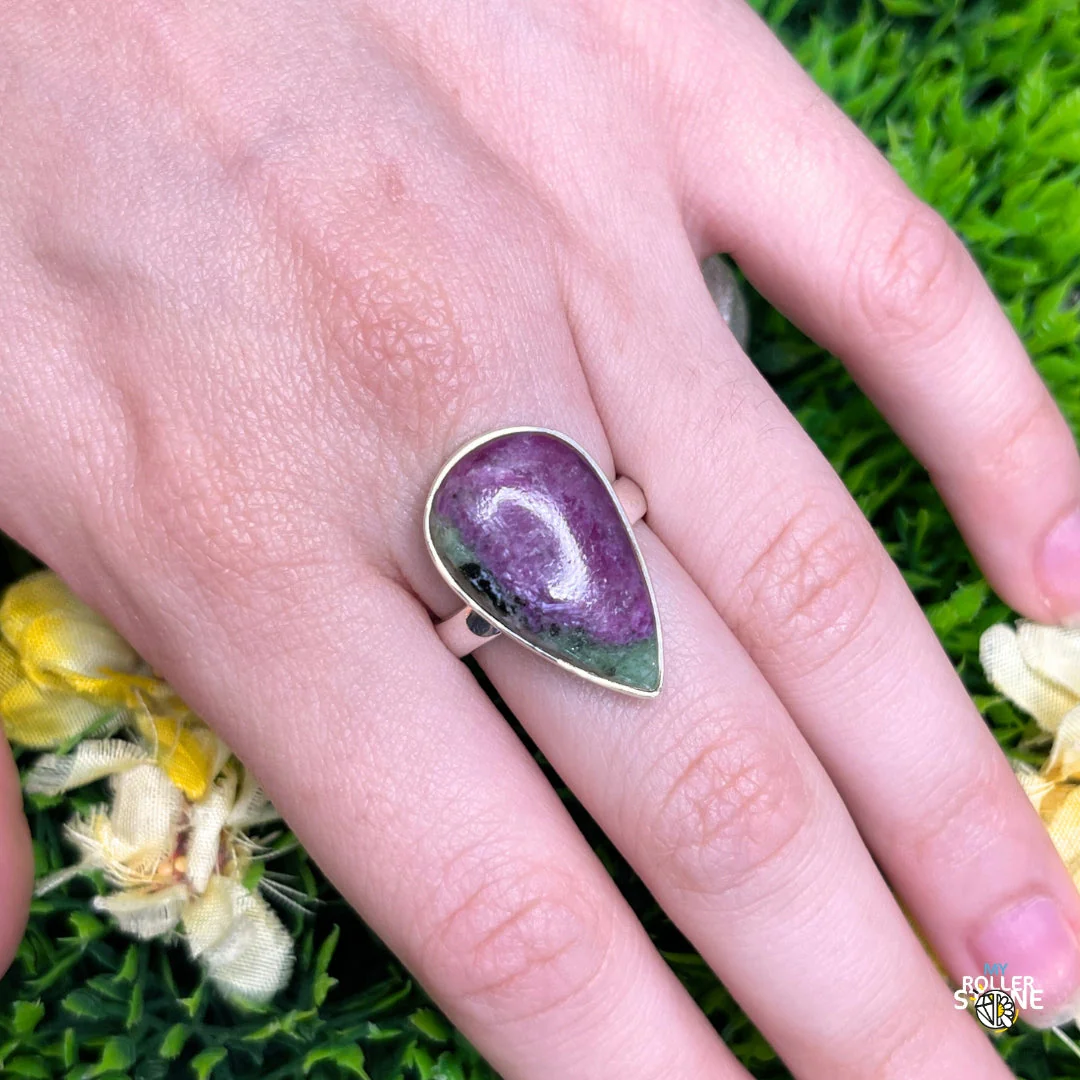 Bague Argent Rubis Zoïsite #12 - Image 2