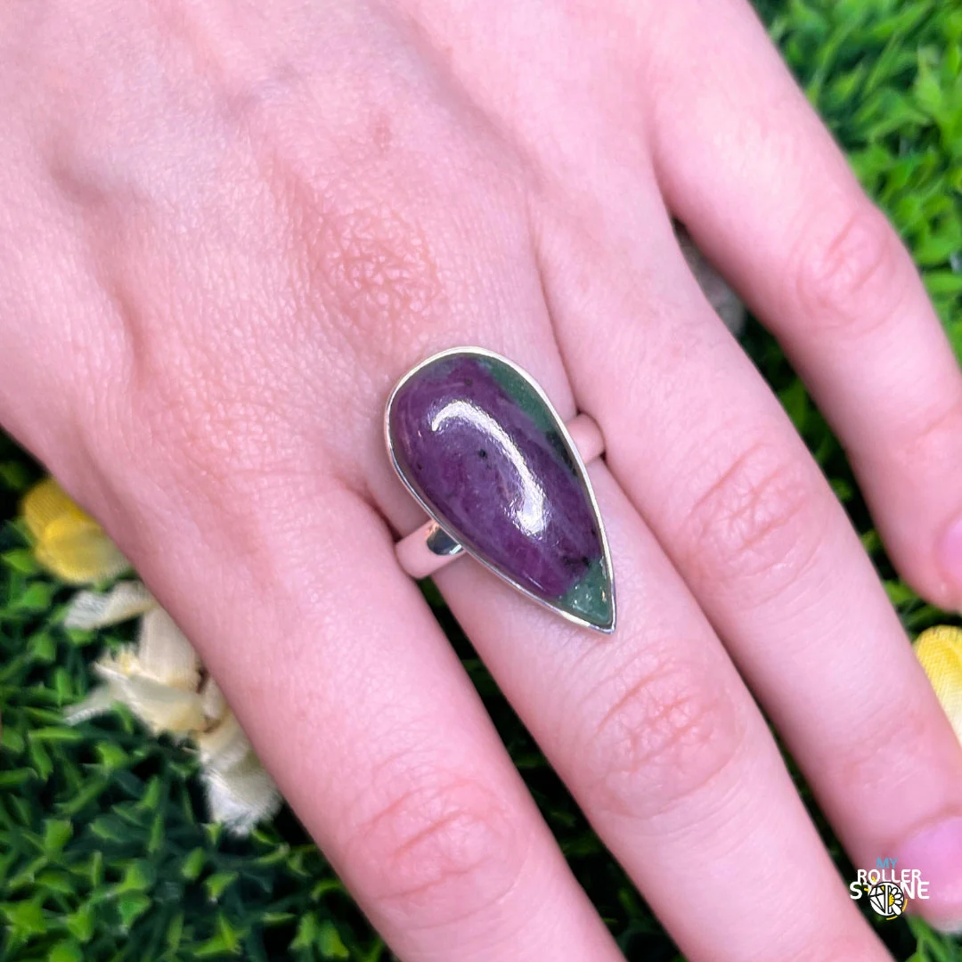 Bague Argent Rubis Zoïsite #8 - Image 2