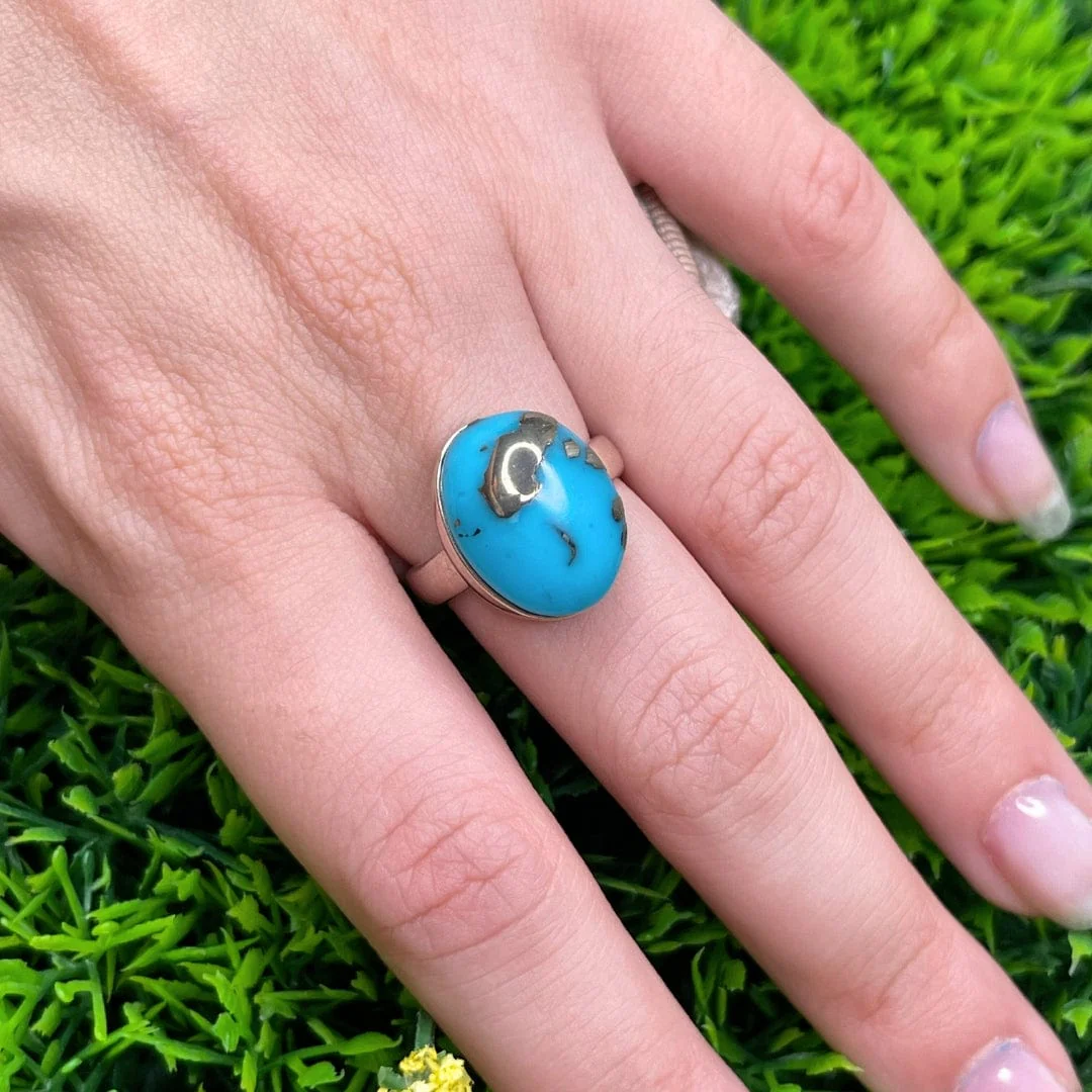 Bague Argent Turquoise Perse #32 - Image 2