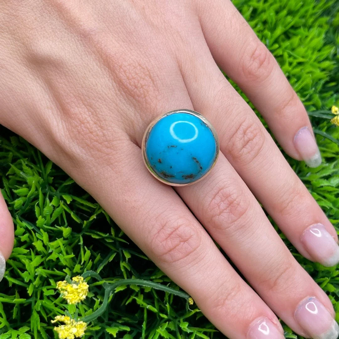 Bague Argent Turquoise Perse #35 - Image 2