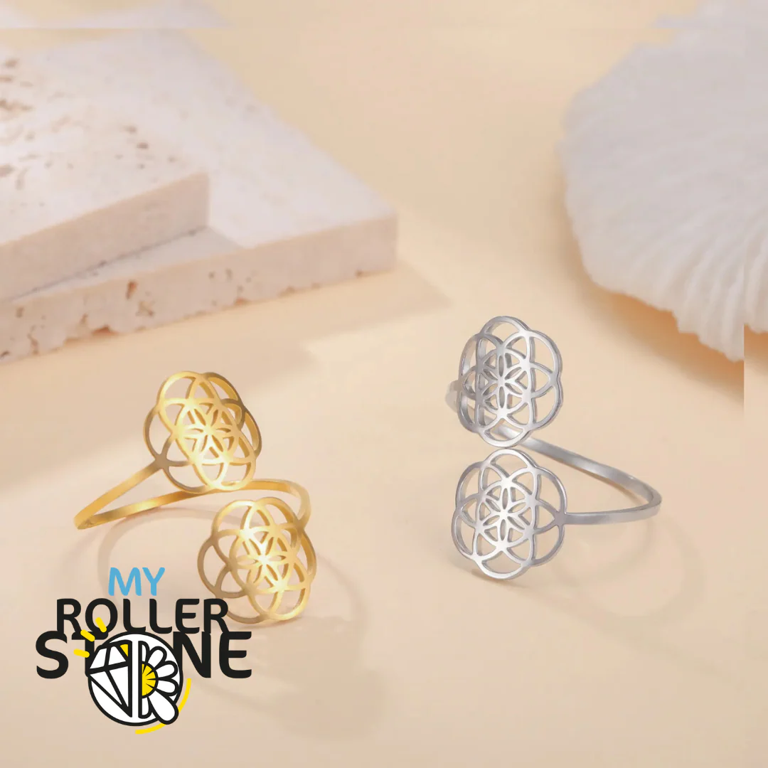 Bague Double Fleur de vie