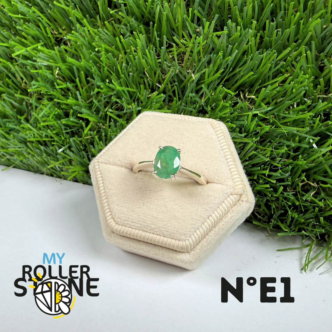 Bague Émeraude Argent 925 #1