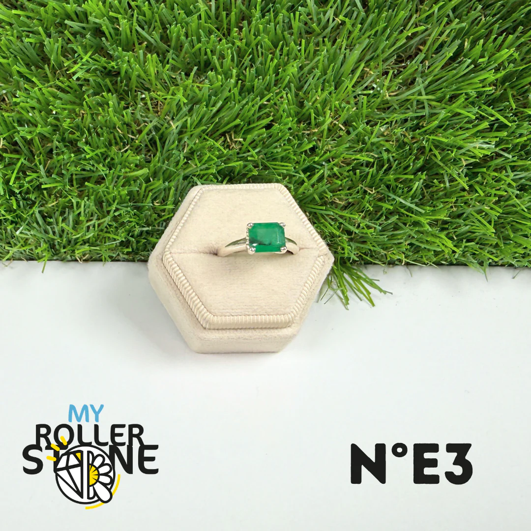 Bague Émeraude Argent 925 #3