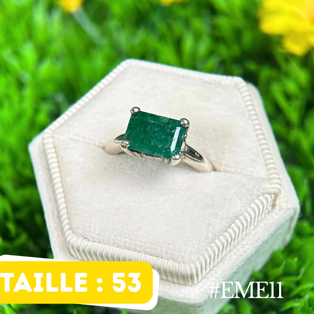 Bague Ămeraude Argent #EME11