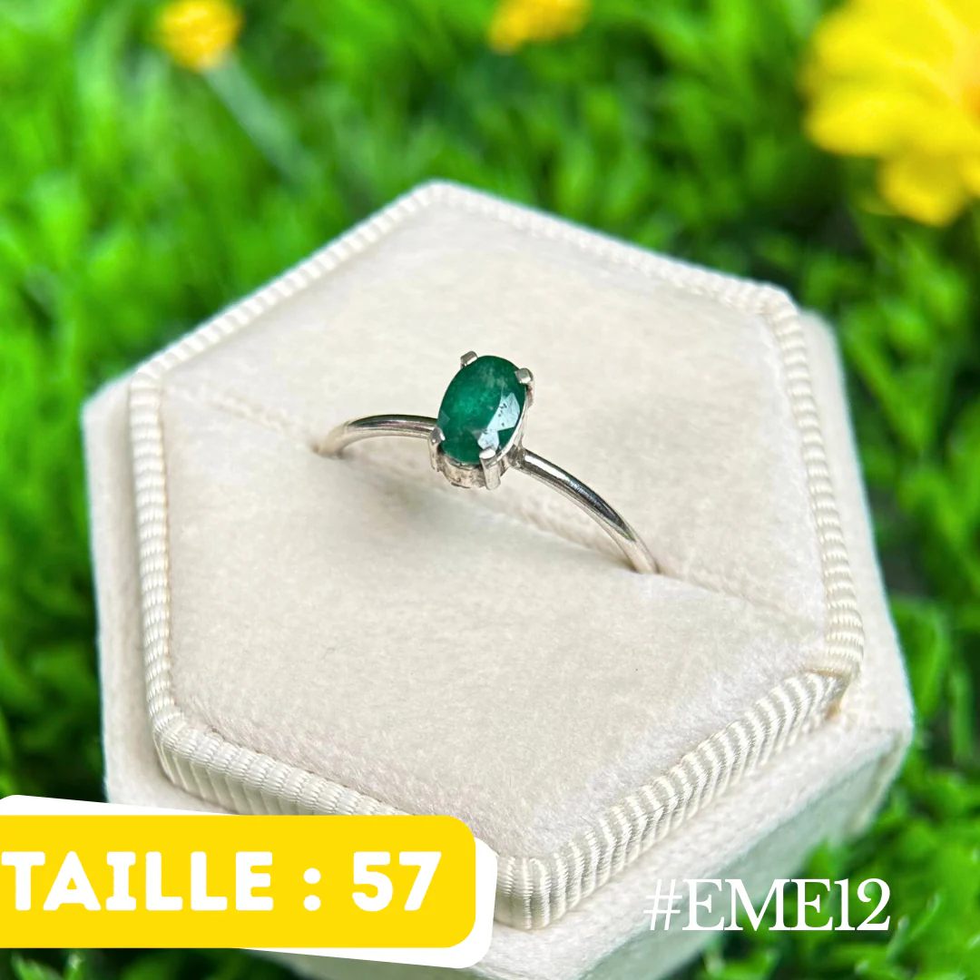 Bague Ămeraude Argent #EME12