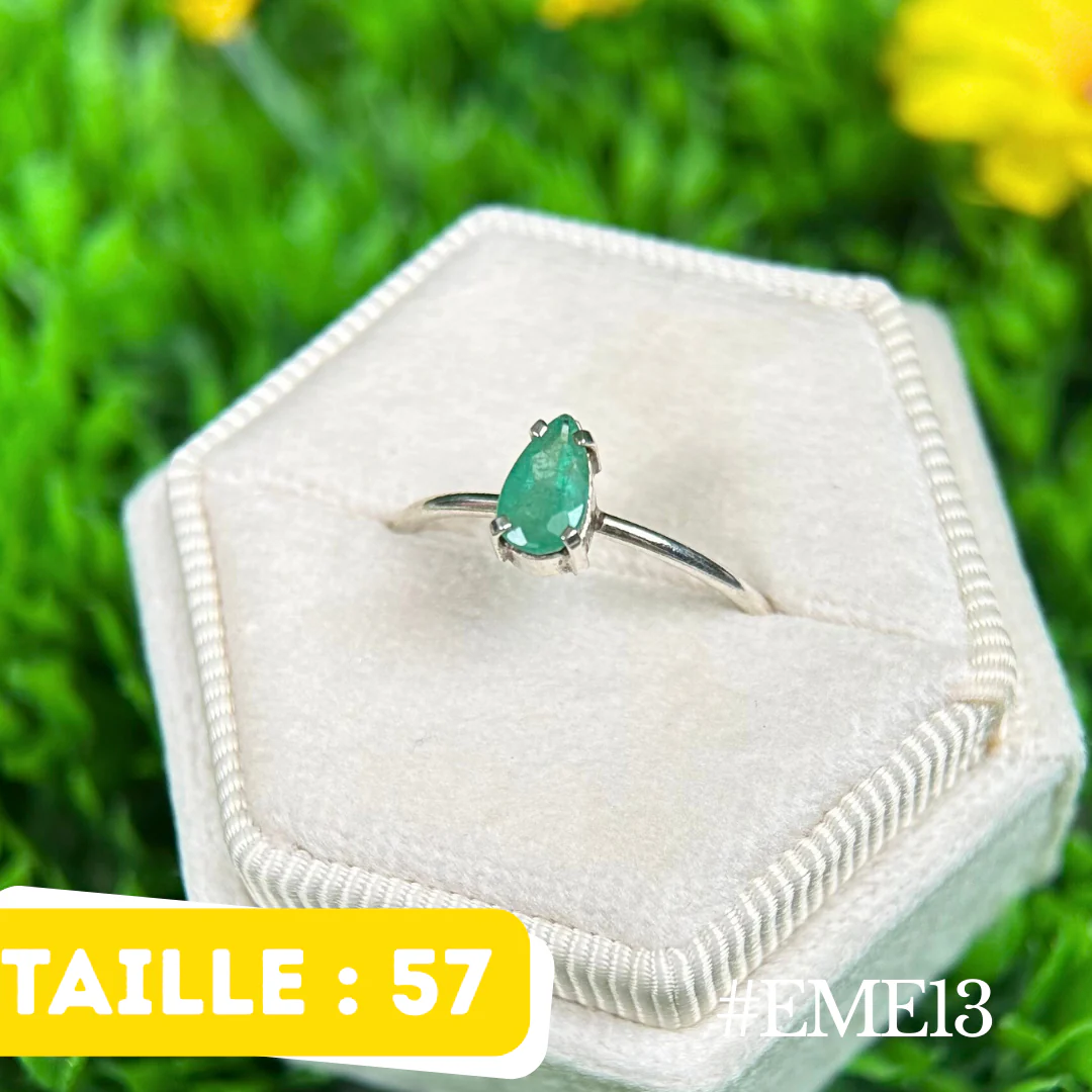 Bague Ămeraude Argent #EME13