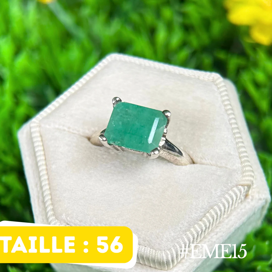 Bague Ămeraude Argent #EME15