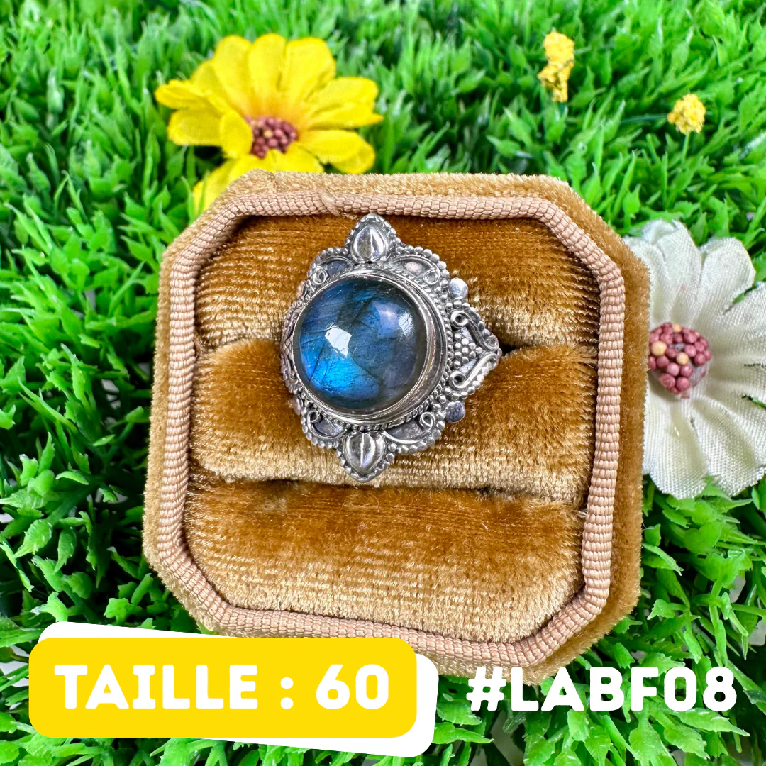 Bague Labradorite Bluefire #LABF08