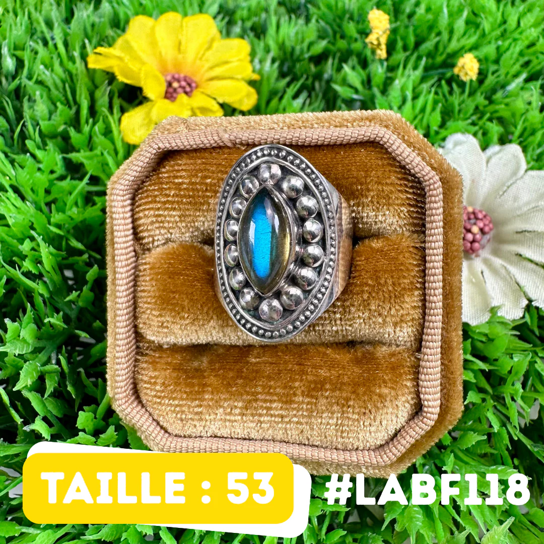 Bague Labradorite Bluefire #LABF118