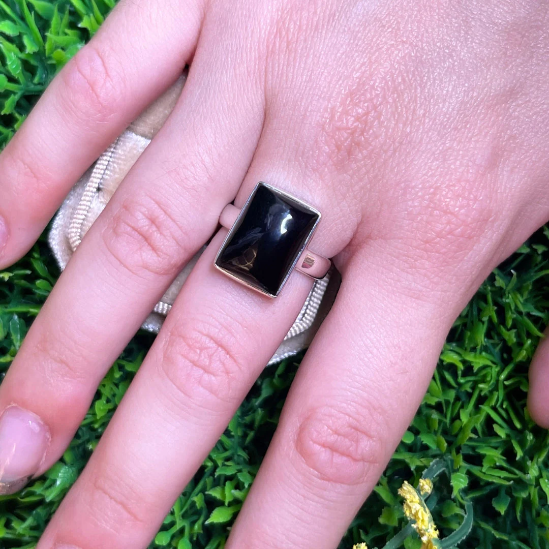 Bague Onyx Argent #1 - Image 2