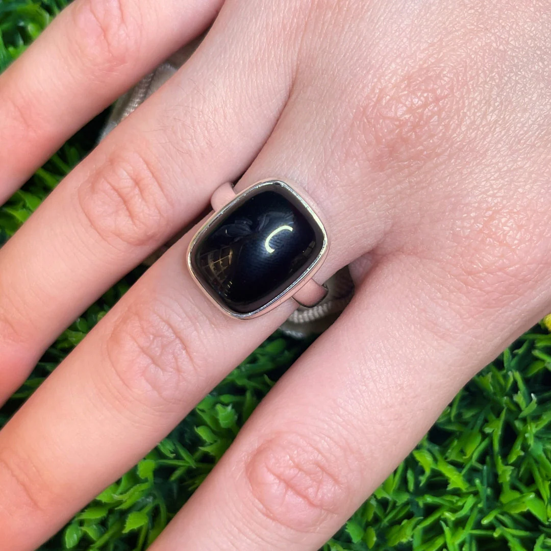 Bague Onyx Argent #18 - Image 2