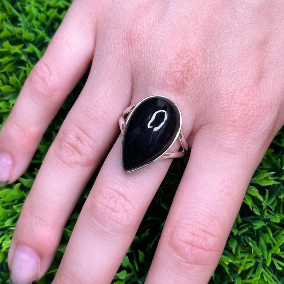 Bague Onyx Argent #30 - Image 2