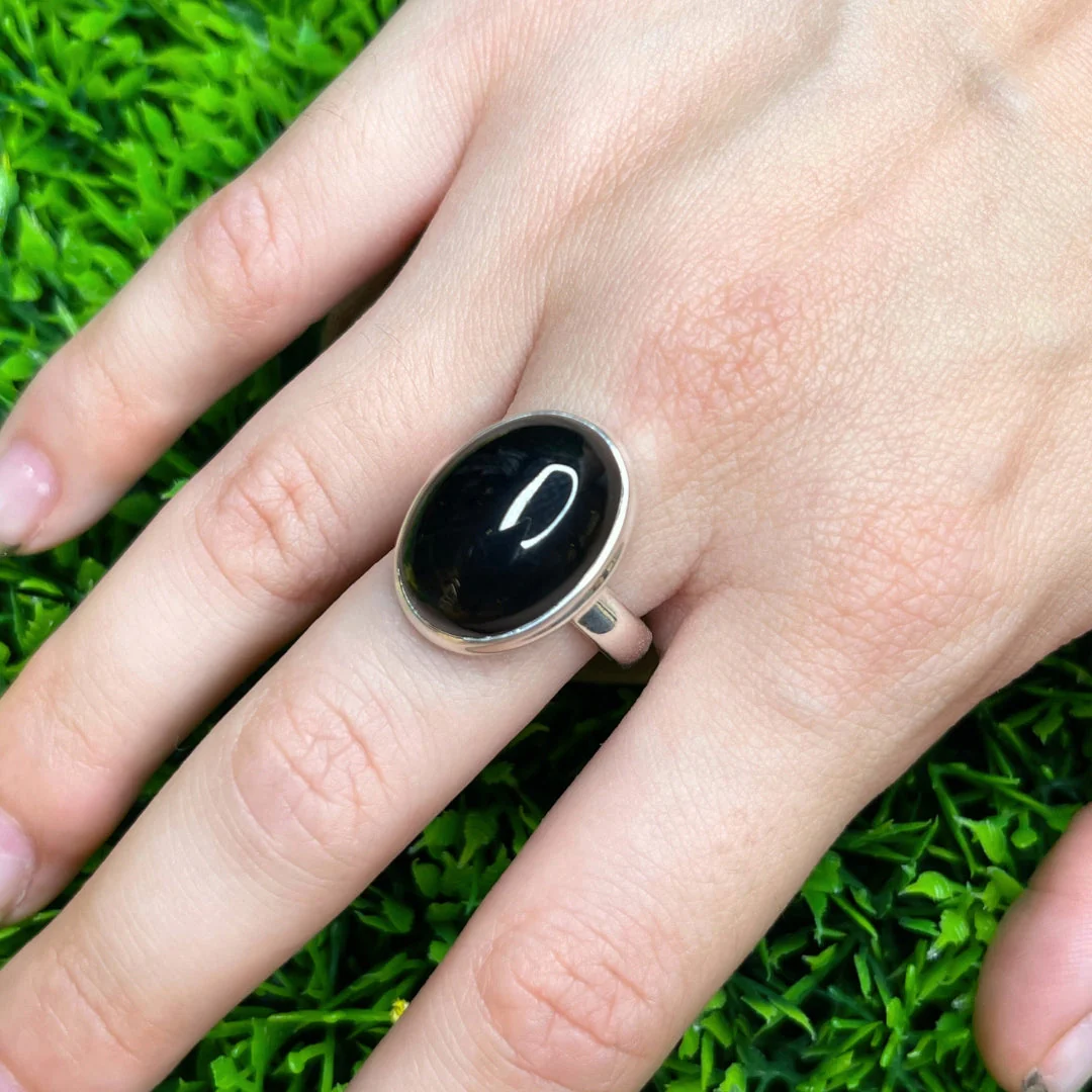 Bague Onyx Argent #32 - Image 2