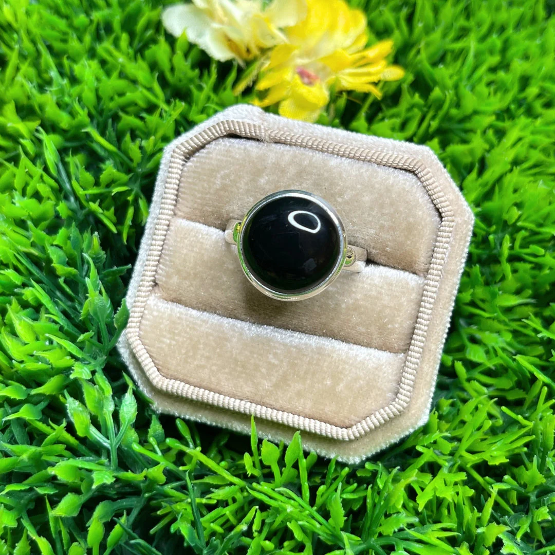 Bague Onyx Argent #34 - Image 2