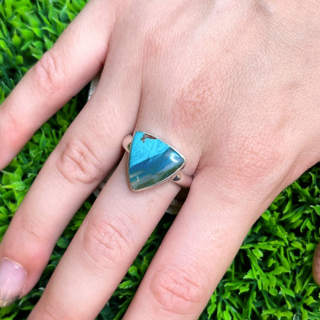 Bague Opale Bleue du Pérou #6 - Image 2