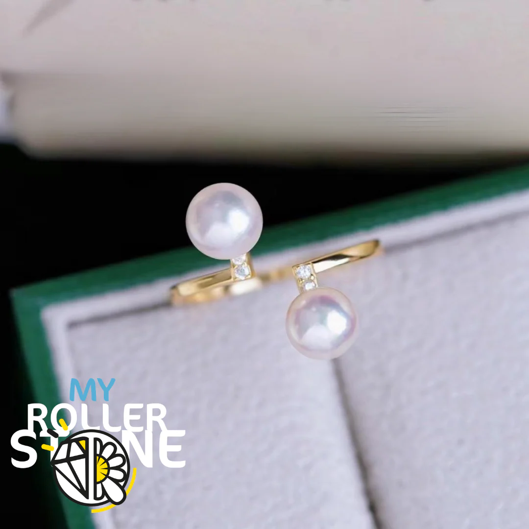 Bague Perle de Culture Argent 925 Double - Image 2