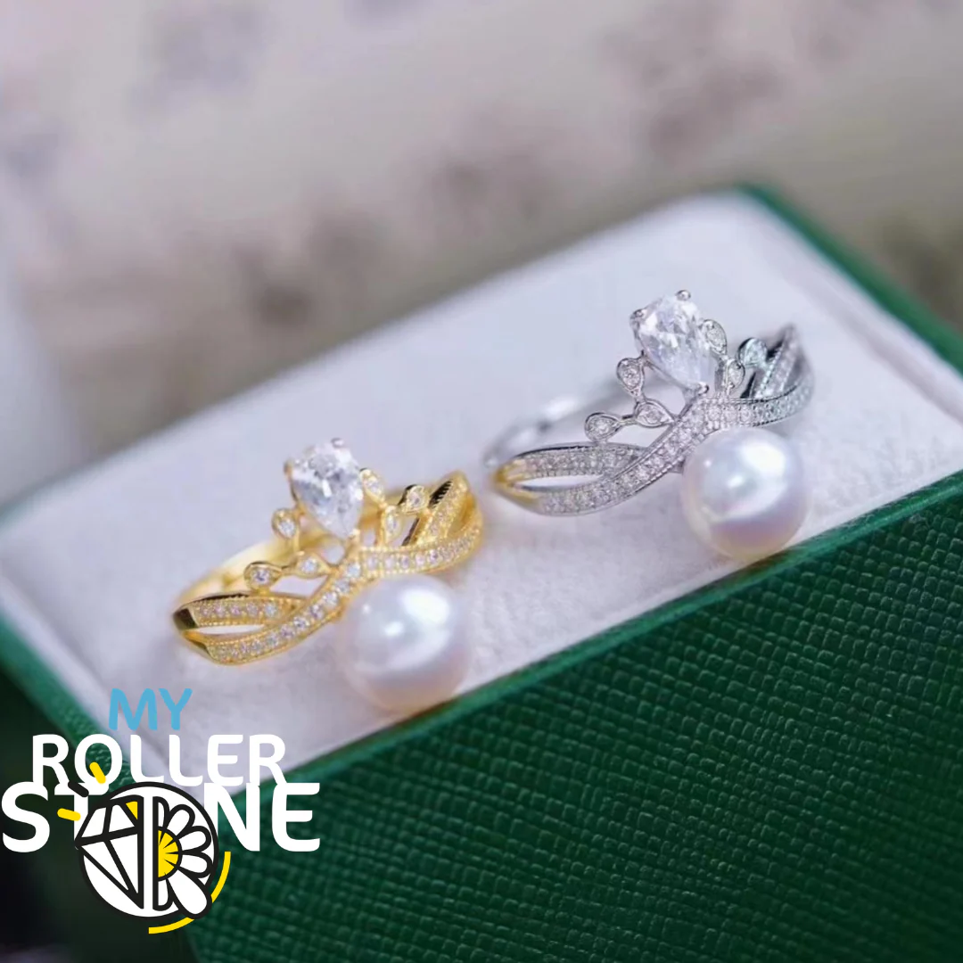 Bague Perle de Culture Argent 925 Diadème