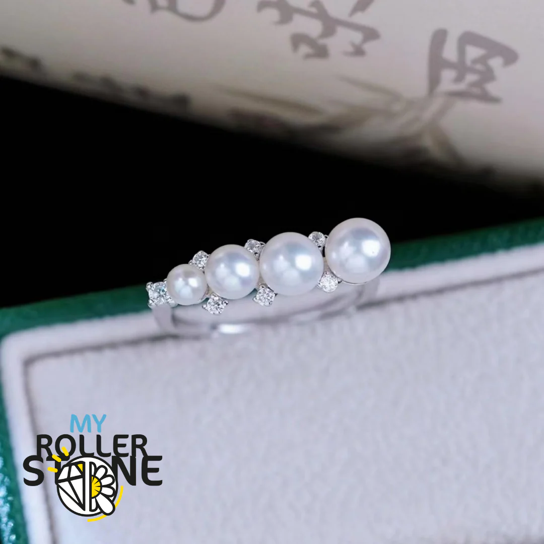 Bague Perle de Culture Argent 925 Graduée